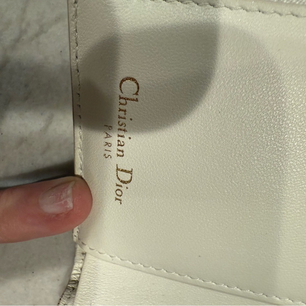 Christian Dior Lotus Wallet Tri-fold Pink and Cream FULL INCLUSION - Picture 12 of 16